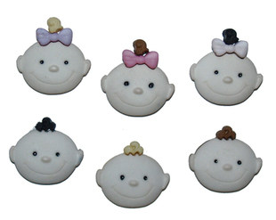 dress IT up美国进口纽扣子 娃娃头儿童纽扣 造型扣BT4882