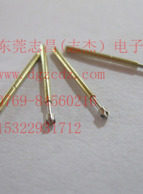 P50-LM2铜测试针0#探针 钻石头 16.5mm 0.68精密 顶针弹簧针