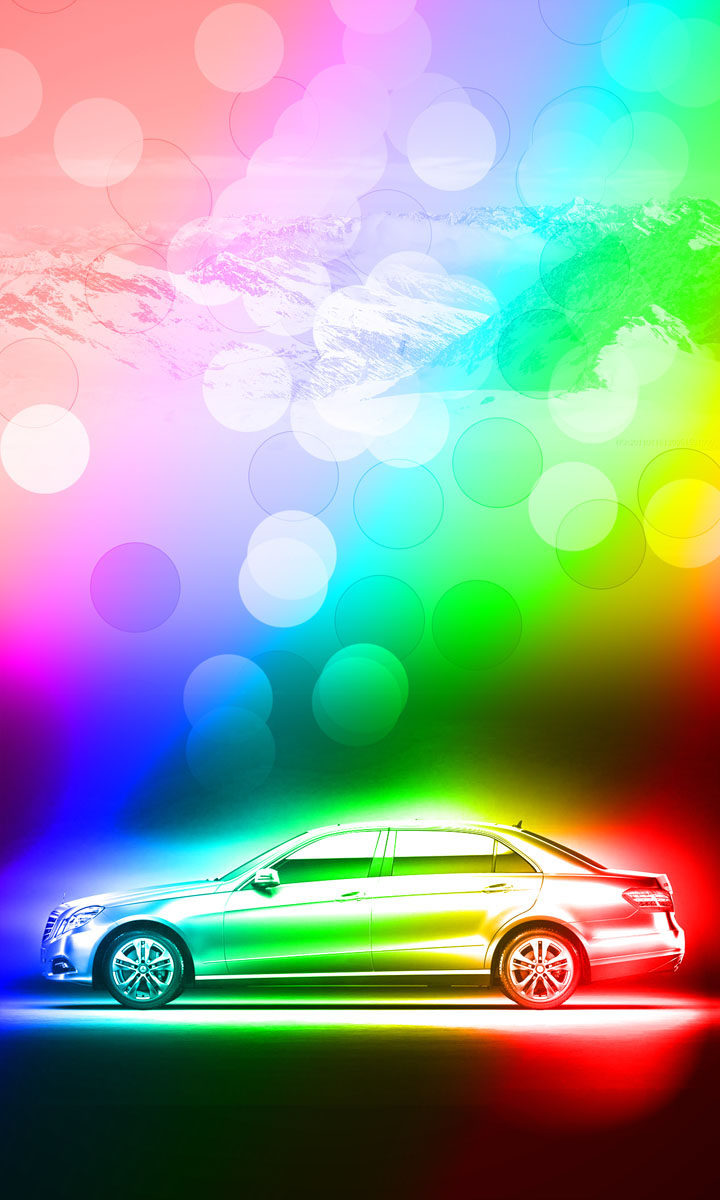 583海报印制海报展板素材533,炫彩汽车科技背景