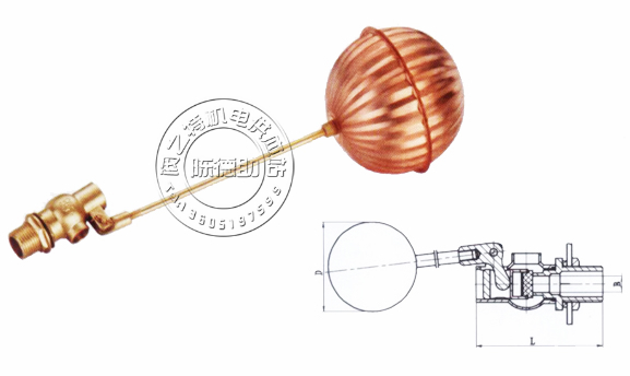 丰塔牌特惠价紫铜丝口浮球阀水位控制浮球阀 DN25