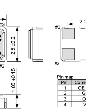 OSC 3225 有源贴片晶振 3.2*2.5mm 4脚 21M 21MHZ 21.000MHZ 现货