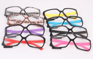 潮流男女眼镜 复古黑框 2015韩国新款 花边眼镜框 朗视 无镜片