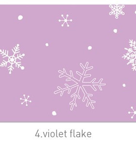 韩国进口nt-tree浪漫紫色雪花迷你信封*1张入