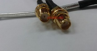 SMA 射频SMA双母带固定SMA测试 KKY同轴RG402半柔50欧高频信号线