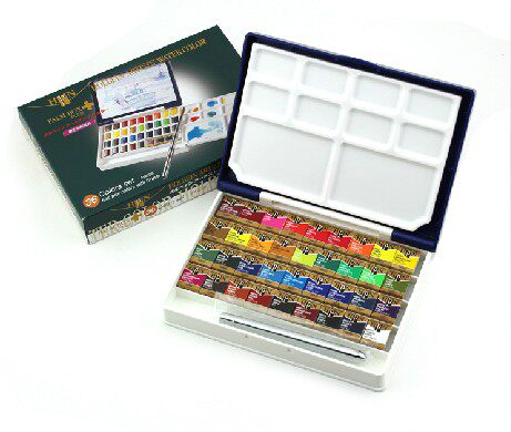 包邮 日本Holbein荷尔拜因固体水彩 Artists'艺术家36色水彩