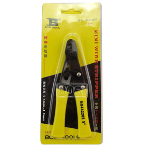 。波斯工具BOSI 5寸0.5-4MM迷你剥线钳 快速剥线钳