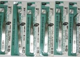 不锈钢鹰咀镊子 GOOI 镊子 TS-15 弯头镊子 450度 便宜镊子