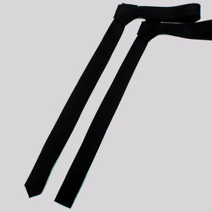 韩版 酷领带潮DJ领带 窄黑领带细领带3.5cm领带平头领带时尚