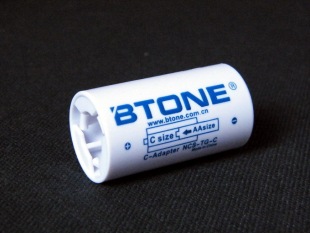 倍特源电池转换筒 转换器 5号电池转2号电池 AA转C SIZE