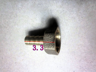 普田燃气灶配件进气口接头灶弯头螺帽燃气灶胶管接头