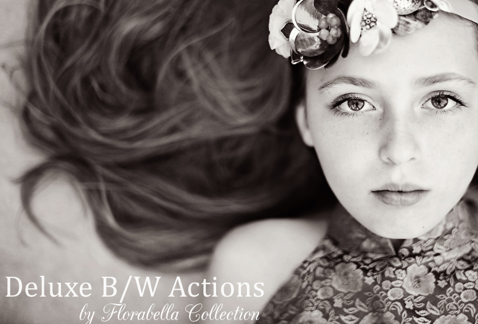NO.028 Florabel Actions豪华黑白 DELUXE B/W Photoshop PS动作
