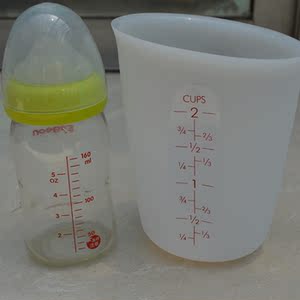 加拿大铂金硅胶量杯/2cup/500ml /马卡龙专用/软奶杯/面糊分配