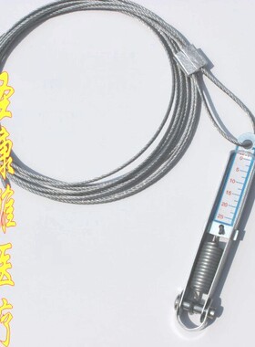 牵引椅专用钢丝绳 牵引绳 带拉力计数器测力计 牵引椅配件3米长