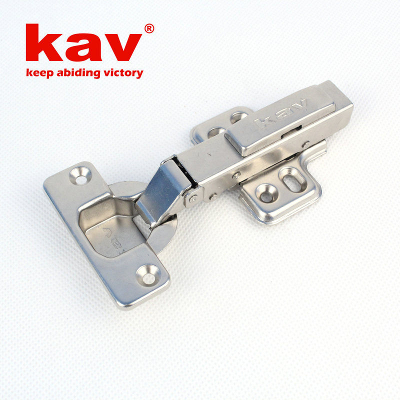 KAV家具五金二段力拆装液压缓冲铰链 35杯脱卸式镀镍橱柜阻尼门铰