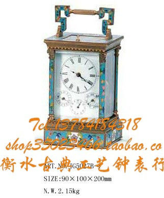 钟表四盘六针能皮套艺术仿古机械座钟