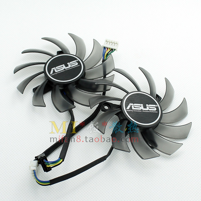 包邮全新华硕GTX660 GTX670 GTX680 GTX690显卡双风扇 FD7010H12S