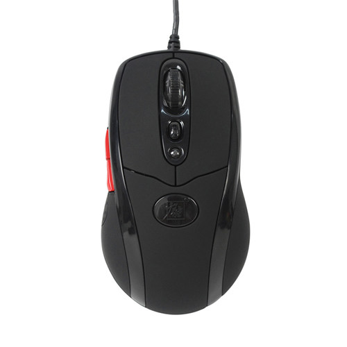 力胜游戏黑色台式机usb鼠标送垫