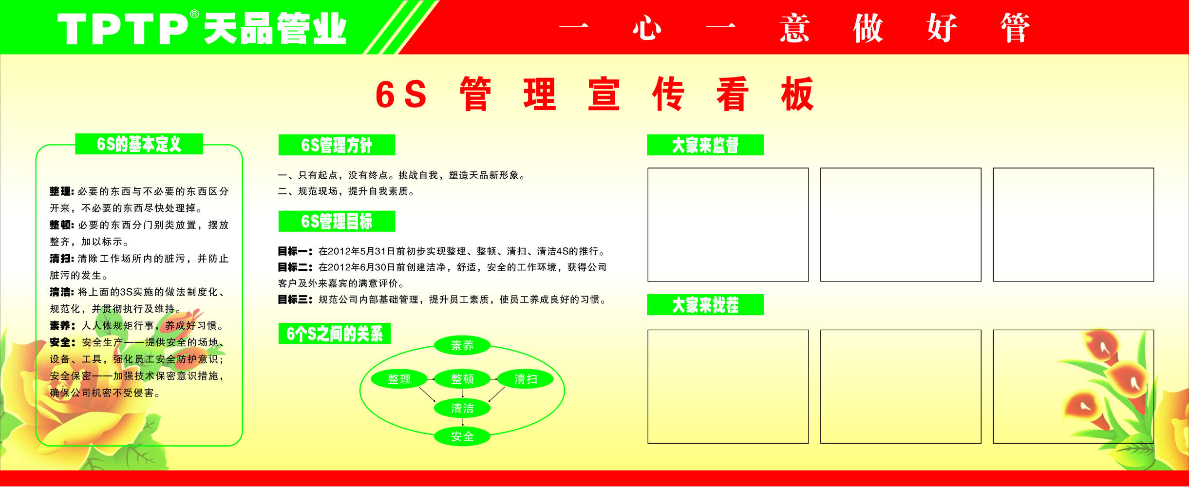 604海报印制海报展板素材67企业6s管理宣传看板(1)