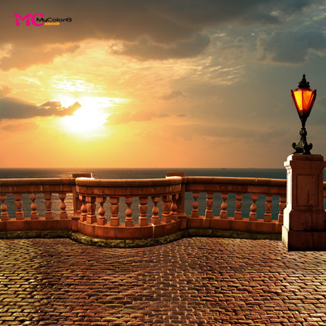 mycolor8 PS 婚纱 影楼摄影背景 街景背景 海景 素材图片14-288