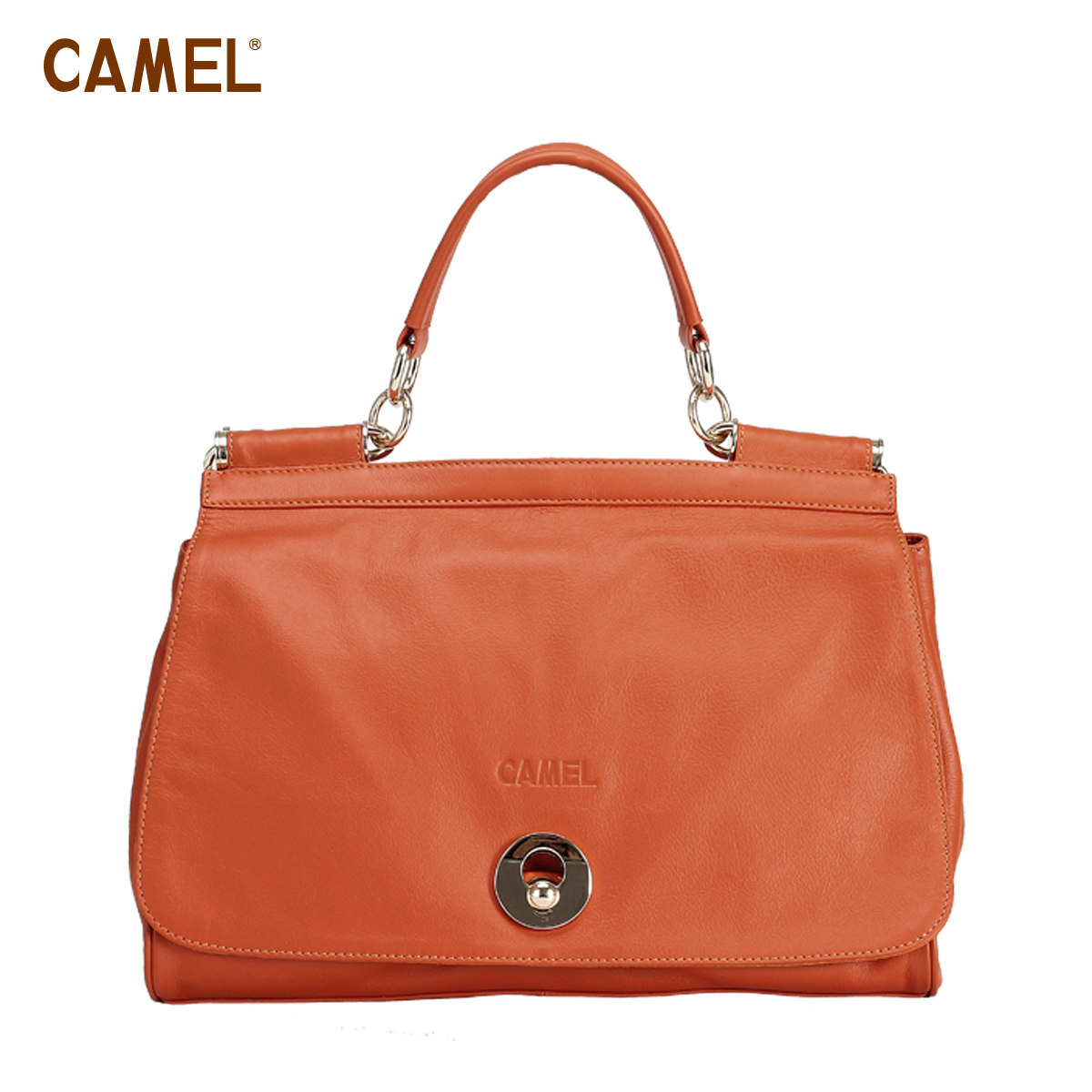 【非卖品】camel骆驼韩版包盖式 糖果色 牛皮包包 女 手提包