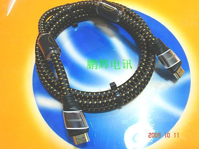 Choseal/秋叶原Q-584发烧hdmi线数字高清一线通3米 避震网双磁环