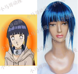 火影忍者 日向雏田 幼年版翻翘 cosplay假发 蓝黑混色短发在类目 模玩/动漫/周边/cos/桌游, Cosplay服饰/道具/服务, COSPLAY配件/道具/人偶服中 - 来自Buy2taobao.com提供专业的淘宝代购服务