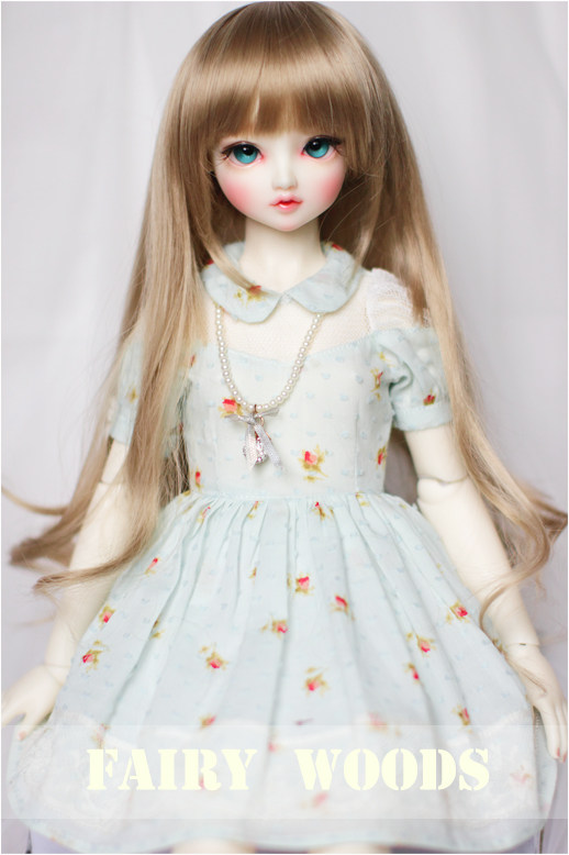 ☆Fairy Woods☆FWL-4 BJD 1/3 耐热丝假发（发尾卷发）图片