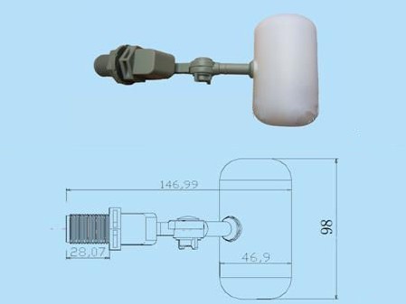 4分微型浮球阀,T型浮球阀,*更节约空间。浮球阀 塑料! 五金/工具 五金工具箱/五金收纳箱 原图主图