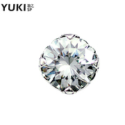 YUKI network jewelry men''s white fungus nails 925 Silver single poverty-stricken Caribbean diamond hipster cool Thai yinnan ornaments