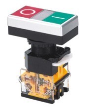 11R 22D 双科开孔直径22MM 红绿双色双位按钮开关LAY50