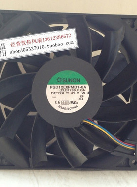 SUNON PSD12E0PMB-8A (2).B4789.F.GN 12V 43.20W 14CM 14038风扇