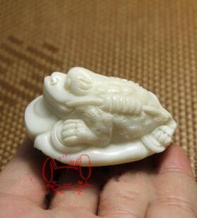 天然手把件招财元宝金蟾工艺品