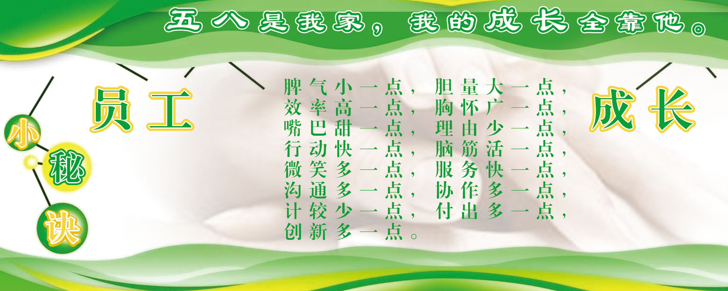 海报印制701展板写真喷绘贴纸素材369企业文化员工成长小秘诀