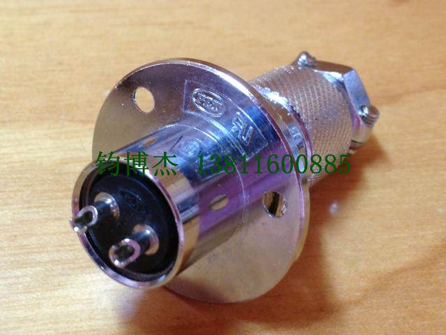 （重强）航空插头连接器GX25 2芯-10芯 法兰圆盘25MM插头插座