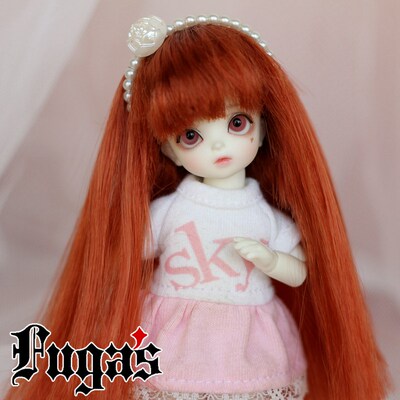 1/12 12分BJD假发.仿马海毛.百搭长直发(4色)ob.dk.az.xaga.兵人