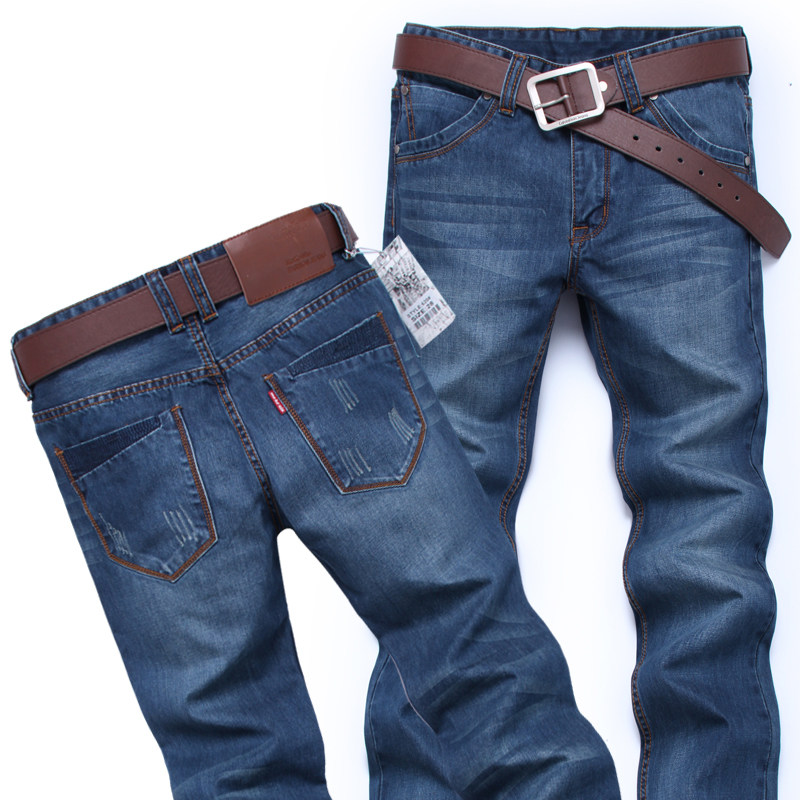 Jeans pour jeunesse droite en vrac en coton pour automne - Ref 1461985 Image 4