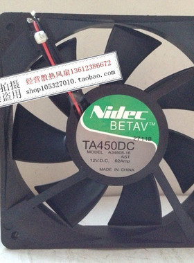 现货nidec TA450DC A34808-16 12V 0.62A 12CM 12025机箱散热风扇