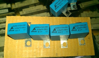 原装薄膜电容西门子EPCOS B32654S7224K500 0.22UF 1250V