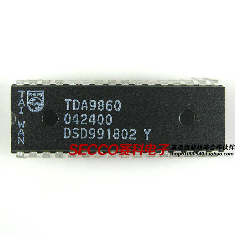 〖原装拆机〗TDA9860 立体声音效处理IC芯片 伴音集成电路 零配件