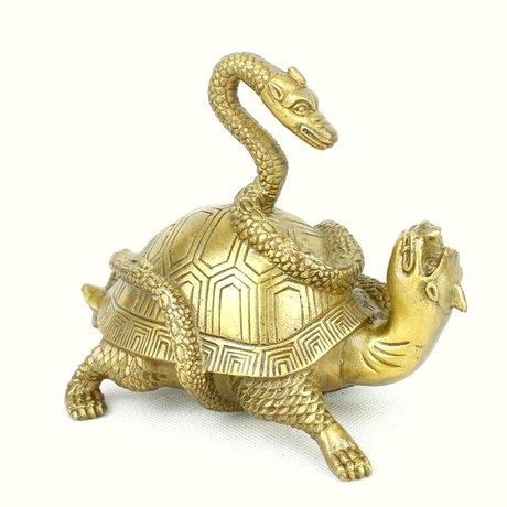 铜龙龟摆件黄铜玄武神兽装饰品铜龟蛇摆件镇宅家居吉祥物 - 封面
