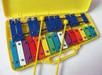 Khuyến mãi Nhạc cụ Orff Nhạc cụ 25 cây đàn guitar 15 màu sắc màu sắc đồ chơi đàn piano màu nhôm - Đồ chơi nhạc cụ cho trẻ em bộ trống cho bé trai