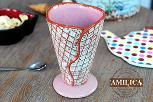 58包邮美国Hallmark贺曼冰激凌冰淇淋杯奶昔沙冰冷饮雪糕甜品杯