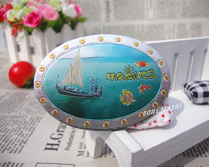 热卖 马尔代夫纪念品 礼品冰箱贴留言贴贴饰 地中海风格 出口原单