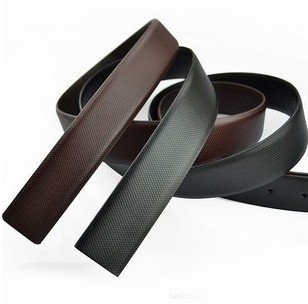 无扣皮带身皮条3.3cm无头板扣