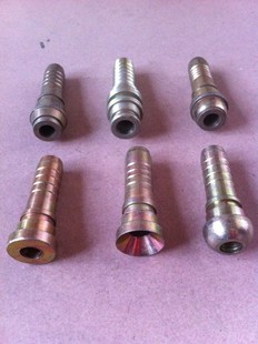 加工异性高压油管直头弯头45#钢ABCDHK型 快速胶管接头对丝三通