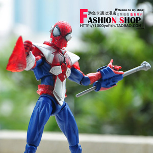 孩之宝 漫画英雄 6寸盔甲款 超凡蜘蛛侠 可动公仔 玩具 人偶