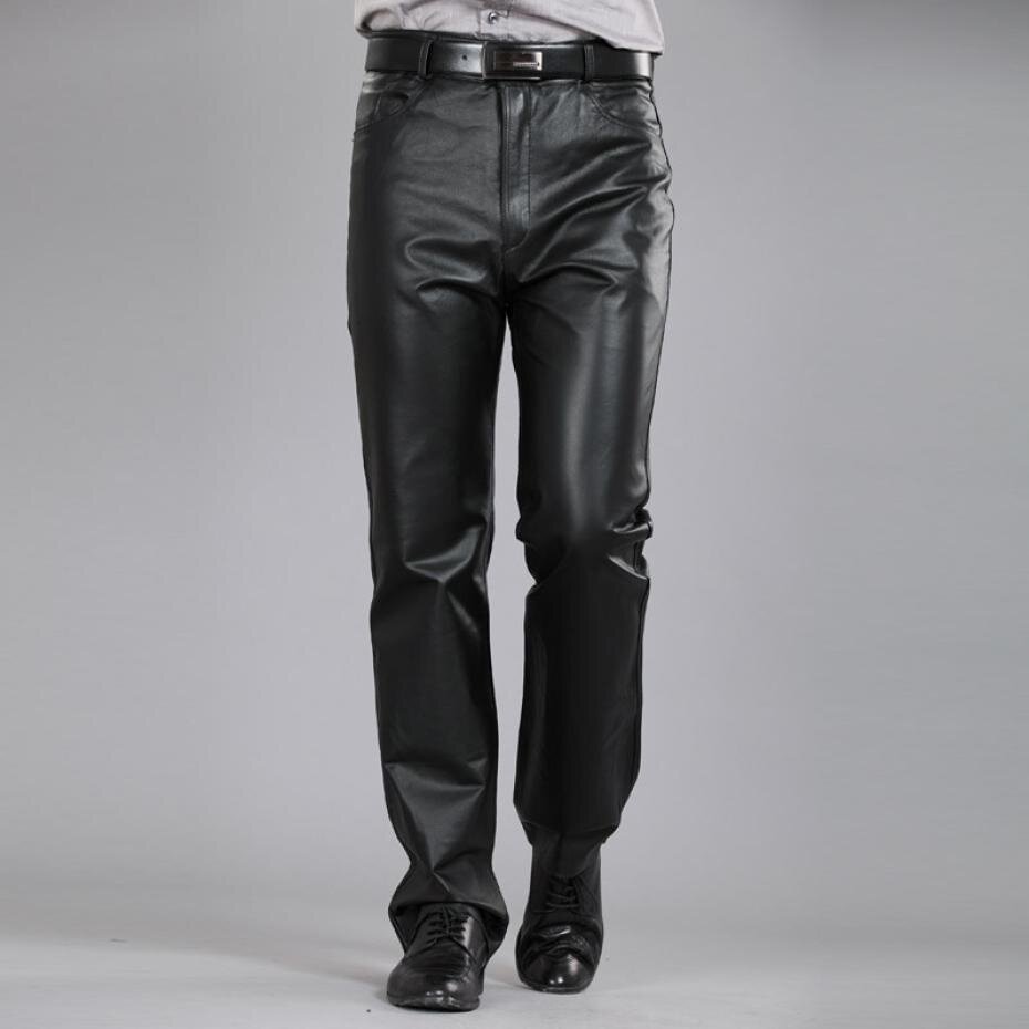 Pantalon cuir homme droit pour hiver - Ref 1479720 Image 1