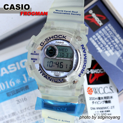 CASIO卡西欧G-SHOCK FROGMAN DW-9900WC-2T WCCS.蛙人 结束
