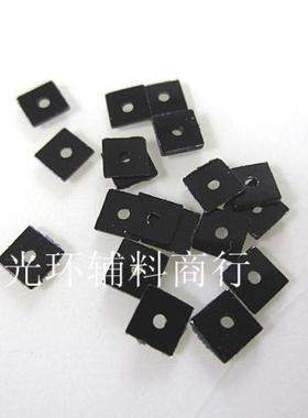 DIY亮片 4*4mm正方形平面黑色珠片30克 婚纱礼服辅料 串珠材料