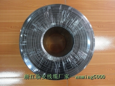 室外工程布线黑色有线电视